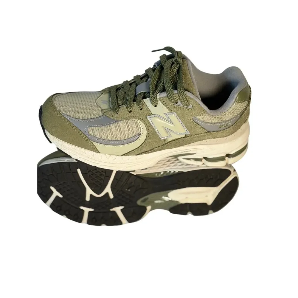 New Balance 2002R Running Sneakers  Olive/Gray Men's
